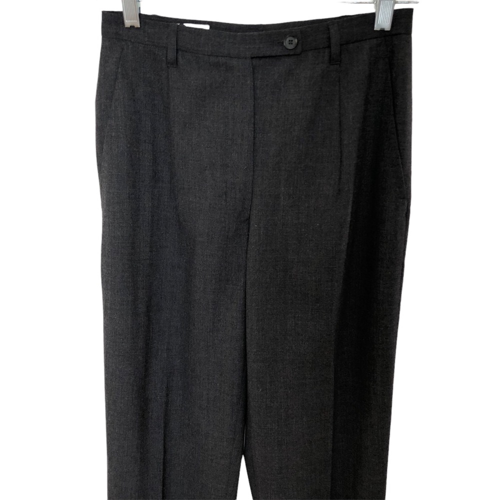 Jil Sander Fleeced Wool Charcoal Grey Trouser Pants - Picture 3 of 13